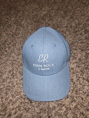 Eden Rock St Barth Hat Like New Back Strap One Size Blue